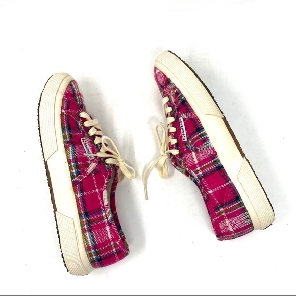 Superga pink 2750 Classic Tweed Vulcanized Sneaker - Picture 9 of 11